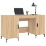 Escritorio madera de ingeniería roble Sonoma 140x50x75 cm de vidaXL, Escritorios - Ref: Foro24-829551, Precio: 114,93 €, Desc...