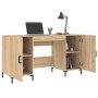 Escritorio madera de ingeniería roble Sonoma 140x50x75 cm de vidaXL, Escritorios - Ref: Foro24-829551, Precio: 114,93 €, Desc...