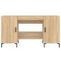 Escritorio madera de ingeniería roble Sonoma 140x50x75 cm de vidaXL, Escritorios - Ref: Foro24-829551, Precio: 114,93 €, Desc...