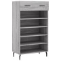 Engineered wood gray Sonoma shoerack 60x35x105 cm by vidaXL, Closets and storage - Ref: Foro24-829634, Price: 63,99 €, Discou...