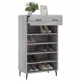 Engineered wood gray Sonoma shoerack 60x35x105 cm by vidaXL, Closets and storage - Ref: Foro24-829634, Price: 63,99 €, Discou...