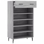 Engineered wood gray Sonoma shoerack 60x35x105 cm by vidaXL, Closets and storage - Ref: Foro24-829634, Price: 63,99 €, Discou...