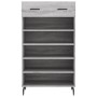 Engineered wood gray Sonoma shoerack 60x35x105 cm by vidaXL, Closets and storage - Ref: Foro24-829634, Price: 63,99 €, Discou...