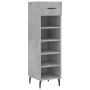 Concrete gray engineered wood shoe rack 30x35x105 cm by vidaXL, Closets and storage - Ref: Foro24-829696, Price: 41,97 €, Dis...