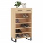 Zapatero madera de ingeniería roble Sonoma 60x35x105 cm de vidaXL, Armarios y almacenamiento - Ref: Foro24-829639, Precio: 79...