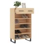 Zapatero madera de ingeniería roble Sonoma 60x35x105 cm de vidaXL, Armarios y almacenamiento - Ref: Foro24-829639, Precio: 79...