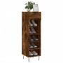 Smoked oak engineered wood shoe rack 30x35x105 cm by vidaXL, Closets and storage - Ref: Foro24-829673, Price: 42,11 €, Discou...