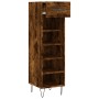 Smoked oak engineered wood shoe rack 30x35x105 cm by vidaXL, Closets and storage - Ref: Foro24-829673, Price: 42,11 €, Discou...