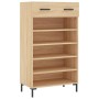 Zapatero madera de ingeniería roble Sonoma 60x35x105 cm de vidaXL, Armarios y almacenamiento - Ref: Foro24-829615, Precio: 58...