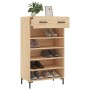 Zapatero madera de ingeniería roble Sonoma 60x35x105 cm de vidaXL, Armarios y almacenamiento - Ref: Foro24-829615, Precio: 58...