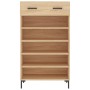 Zapatero madera de ingeniería roble Sonoma 60x35x105 cm de vidaXL, Armarios y almacenamiento - Ref: Foro24-829615, Precio: 58...