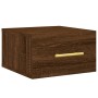 Wall bedside tables 2 pcs brown oak color 35x35x20 cm by vidaXL, Lockers and storage cabinets - Ref: Foro24-829803, Price: 41...