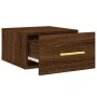 Wall bedside tables 2 pcs brown oak color 35x35x20 cm by vidaXL, Lockers and storage cabinets - Ref: Foro24-829803, Price: 41...