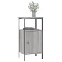 Bedside tables 2 units engineered wood gray Sonoma 41x31x80cm by vidaXL, Nightstands - Ref: Foro24-825930, Price: 75,06 €, Di...