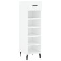 White engineered wood shoe rack 30x35x105 cm by vidaXL, Closets and storage - Ref: Foro24-829692, Price: 48,41 €, Discount: %