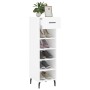 White engineered wood shoe rack 30x35x105 cm by vidaXL, Closets and storage - Ref: Foro24-829692, Price: 48,41 €, Discount: %