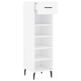 White engineered wood shoe rack 30x35x105 cm by vidaXL, Closets and storage - Ref: Foro24-829692, Price: 48,41 €, Discount: %