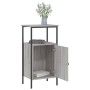 Bedside tables 2 units engineered wood gray Sonoma 41x31x80cm by vidaXL, Nightstands - Ref: Foro24-825930, Price: 75,06 €, Di...