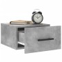 Concrete gray wall bedside table 35x35x20 cm by vidaXL, Lockers and storage cabinets - Ref: Foro24-829876, Price: 27,78 €, Di...