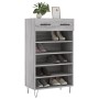 Zapatero madera de ingeniería gris Sonoma 60x35x105 cm de vidaXL, Armarios y almacenamiento - Ref: Foro24-829610, Precio: 54,...