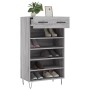 Zapatero madera de ingeniería gris Sonoma 60x35x105 cm de vidaXL, Armarios y almacenamiento - Ref: Foro24-829610, Precio: 54,...