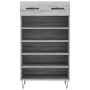 Sonoma gray engineered wood shoe rack 60x35x105 cm by vidaXL, Closets and storage - Ref: Foro24-829610, Price: 54,63 €, Disco...