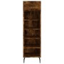 Engineered wood smoked oak shoemaker 30x35x105 cm by vidaXL, Closets and storage - Ref: Foro24-829697, Price: 41,97 €, Discou...