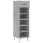 Concrete gray engineered wood shoe rack 30x35x105 cm by vidaXL, Closets and storage - Ref: Foro24-829672, Price: 39,88 €, Dis...