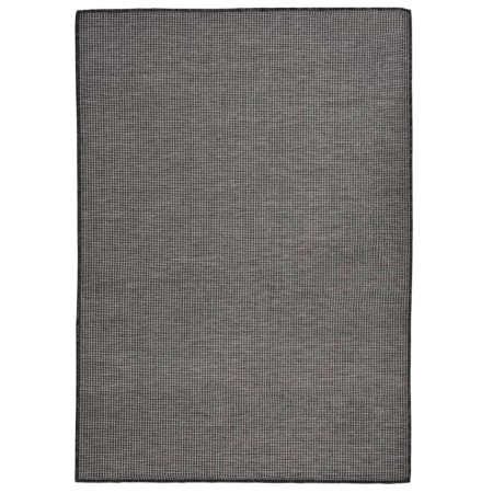 Alfombra de exterior de tejido plano gris 140x200 cm de vidaXL, Alfombras - Ref: Foro24-340775, Precio: 45,29 €, Descuento: %