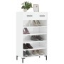 Glossy white plywood shoe cabinet 60x35x105 cm by vidaXL, Closets and storage - Ref: Foro24-829614, Price: 66,91 €, Discount: %