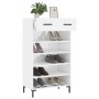 Glossy white plywood shoe cabinet 60x35x105 cm by vidaXL, Closets and storage - Ref: Foro24-829614, Price: 66,91 €, Discount: %