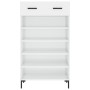 Glossy white plywood shoe cabinet 60x35x105 cm by vidaXL, Closets and storage - Ref: Foro24-829614, Price: 66,91 €, Discount: %