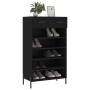 Black engineered wood shoe rack 60x35x105 cm by vidaXL, Closets and storage - Ref: Foro24-829621, Price: 79,59 €, Discount: %