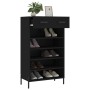 Zapatero madera de ingeniería negro 60x35x105 cm de vidaXL, Armarios y almacenamiento - Ref: Foro24-829621, Precio: 79,59 €, ...