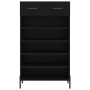 Black engineered wood shoe rack 60x35x105 cm by vidaXL, Closets and storage - Ref: Foro24-829621, Price: 79,59 €, Discount: %