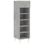 Concrete gray engineered wood shoe rack 30x35x105 cm by vidaXL, Closets and storage - Ref: Foro24-829664, Price: 43,08 €, Dis...