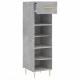 Concrete gray engineered wood shoe rack 30x35x105 cm by vidaXL, Closets and storage - Ref: Foro24-829664, Price: 43,08 €, Dis...