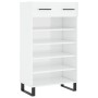 Glossy white plywood shoe cabinet 60x35x105 cm by vidaXL, Closets and storage - Ref: Foro24-829638, Price: 66,14 €, Discount: %