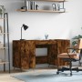 Smoked oak engineered wood desk 140x50x75 cm by vidaXL, Desks - Ref: Foro24-829521, Price: 114,26 €, Discount: %