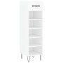 White engineered wood shoe rack 30x35x105 cm by vidaXL, Closets and storage - Ref: Foro24-829668, Price: 65,99 €, Discount: %