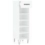 White engineered wood shoe rack 30x35x105 cm by vidaXL, Closets and storage - Ref: Foro24-829668, Price: 65,99 €, Discount: %