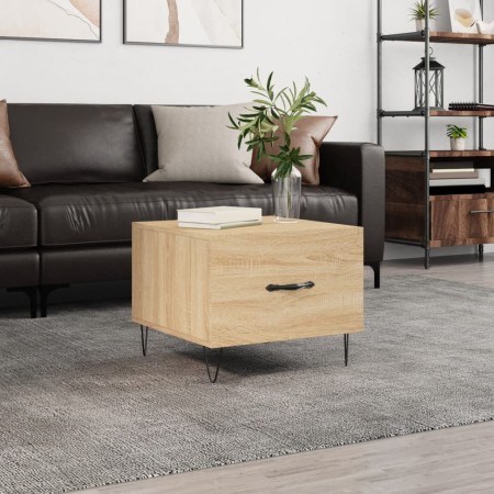 Oak Sonoma plywood coffee table 50x50x40 cm by vidaXL, Coffee table - Ref: Foro24-829386, Price: 36,99 €, Discount: %