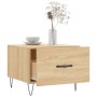 Mesa de centro madera contrachapada roble Sonoma 50x50x40 cm de vidaXL, Mesas de centro - Ref: Foro24-829386, Precio: 36,31 €...