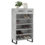 Concrete gray engineered wood shoe rack 60x35x105 cm by vidaXL, Closets and storage - Ref: Foro24-829640, Price: 60,46 €, Dis...