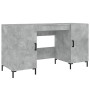 Concrete gray engineered wood desk 140x50x75 cm by vidaXL, Desks - Ref: Foro24-829552, Price: 114,93 €, Discount: %