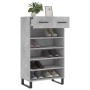 Concrete gray engineered wood shoe rack 60x35x105 cm by vidaXL, Closets and storage - Ref: Foro24-829640, Price: 60,46 €, Dis...