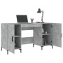 Concrete gray engineered wood desk 140x50x75 cm by vidaXL, Desks - Ref: Foro24-829552, Price: 114,93 €, Discount: %