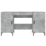 Concrete gray engineered wood desk 140x50x75 cm by vidaXL, Desks - Ref: Foro24-829552, Price: 114,93 €, Discount: %