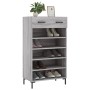 Sonoma gray engineered wood shoe rack 60x35x105 cm by vidaXL, Closets and storage - Ref: Foro24-829618, Price: 78,40 €, Disco...