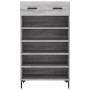 Sonoma gray engineered wood shoe rack 60x35x105 cm by vidaXL, Closets and storage - Ref: Foro24-829618, Price: 78,40 €, Disco...